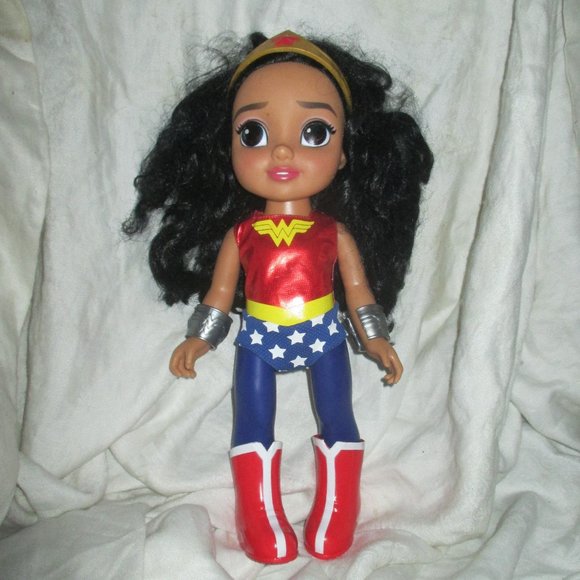 Wonder Woman Toddler Doll Super Hero Heroine 14" Headband 2017 Jakks DC Comics - Picture 1 of 1